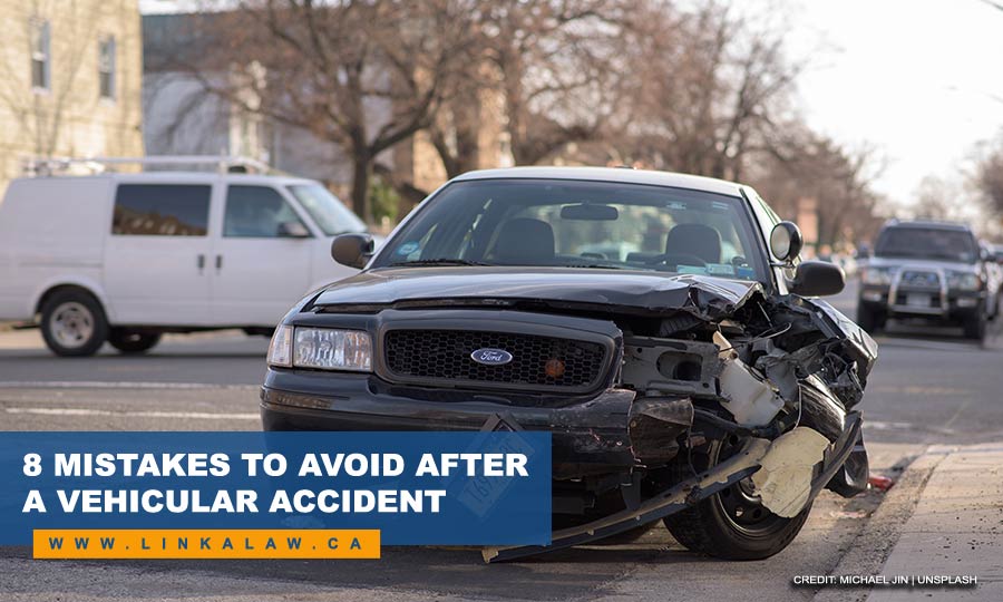 8 Mistakes to Avoid After a Vehicular Accident
