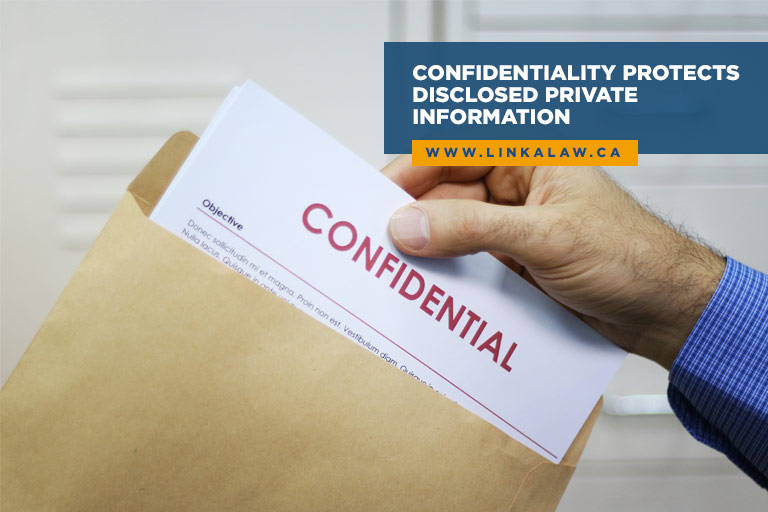 Confidentiality protects disclosed private information 