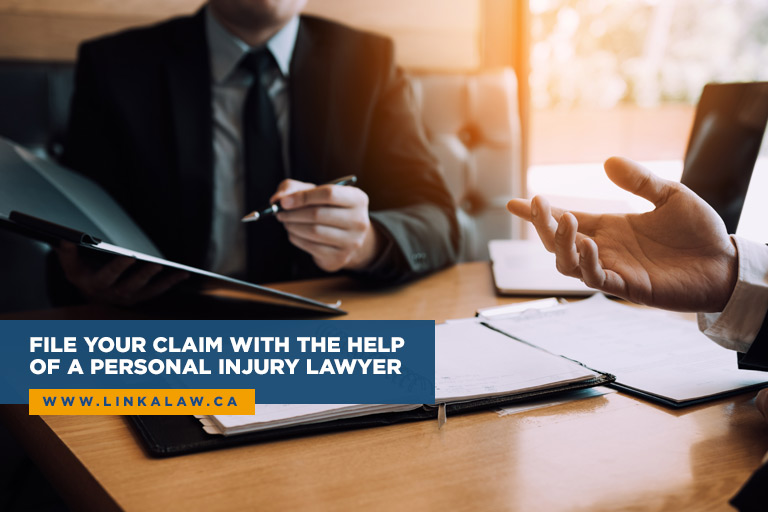 File your claim with the help of a personal injury lawyer
